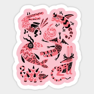 Pink Alebrijes Sticker